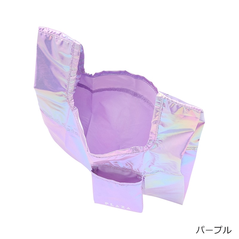 PLAZA メタリックエコバッグ ミニ(ホワイト): 通常| プラザオンライン
