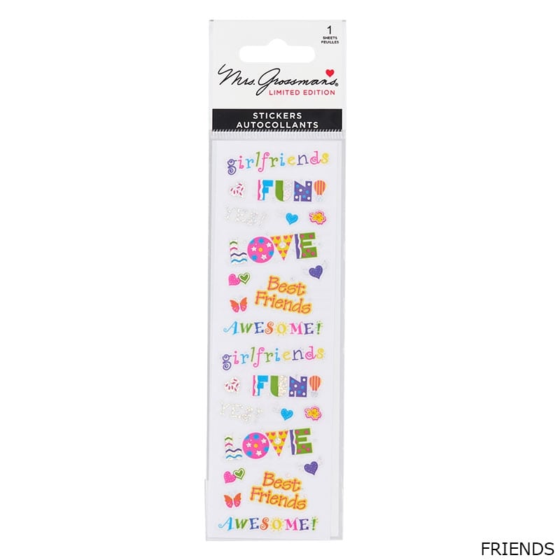 ミセスグロスマンMrs.Grossman's １枚２５０円でばら売り可 Mrs.Grossman's ミセス・グロスマン ステッカー(PRINCESS PETTI