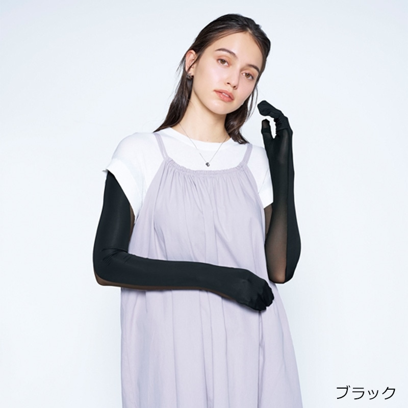 Sun Block LAB BEAUTY クールメッシュグローブ(グレー): 通常| プラザ