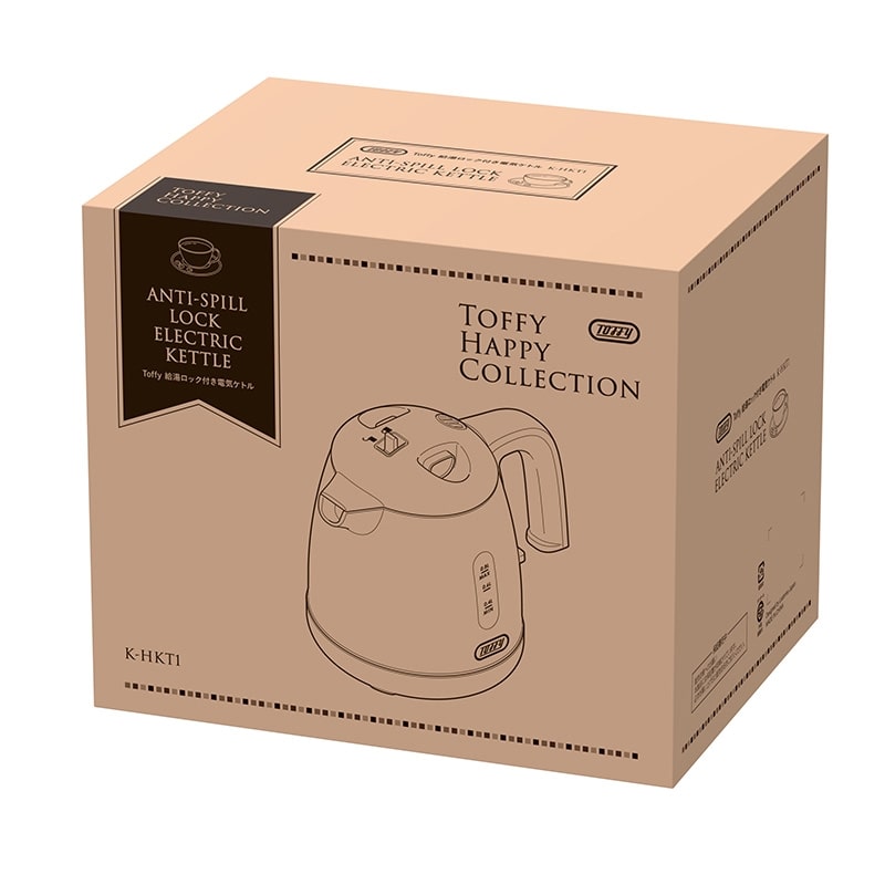 Toffy トフィー HAPPY COLLECTION 給湯ロック付き電気ケトル
