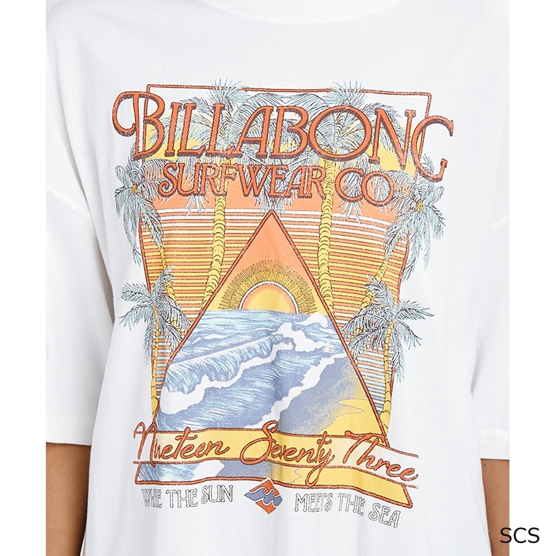 BILLABONG ビラボン ウィメンズ GRAPHIC PRINT LOOSE FIT Tシャツ(OFB