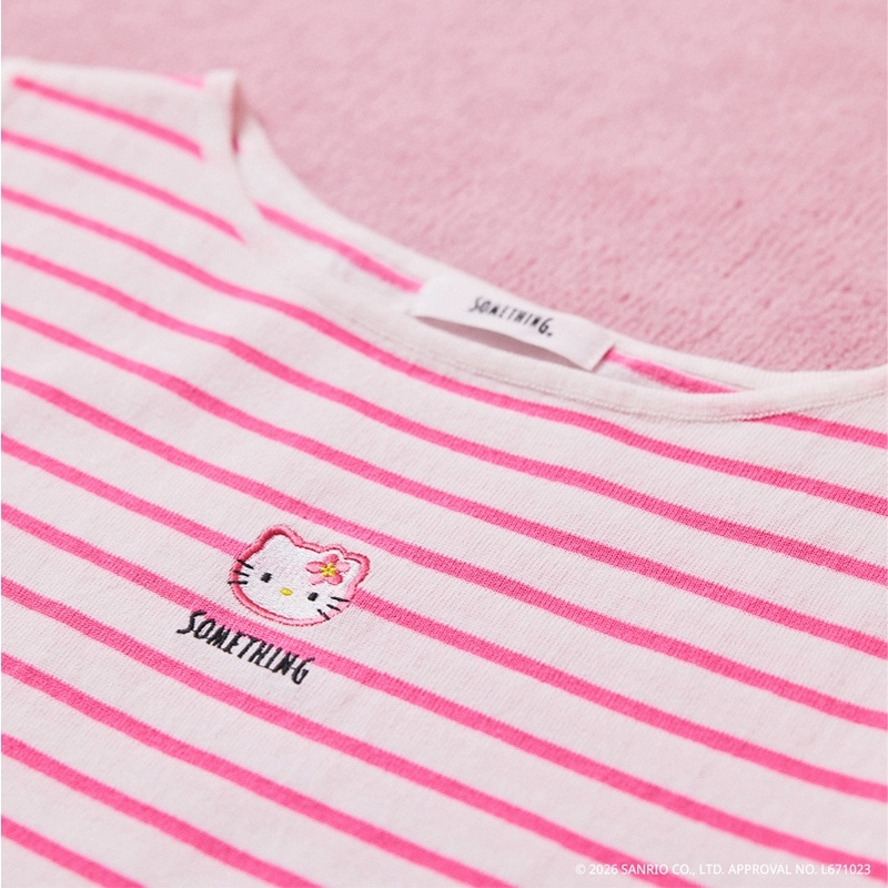 7/31まで】SOMETHING サムシング HELLO KITTY ハローキティ 刺しゅう
