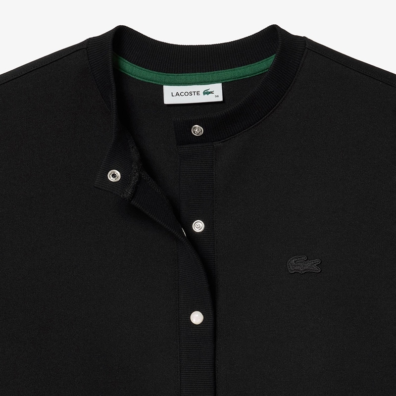 LACOSTE ラコステ ショート丈ダブルフェイスカーディガン(ホワイト