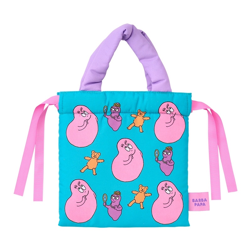 BARBAPAPA バーバパパ クッション巾着 バーバパパとクマ(バーバパパと