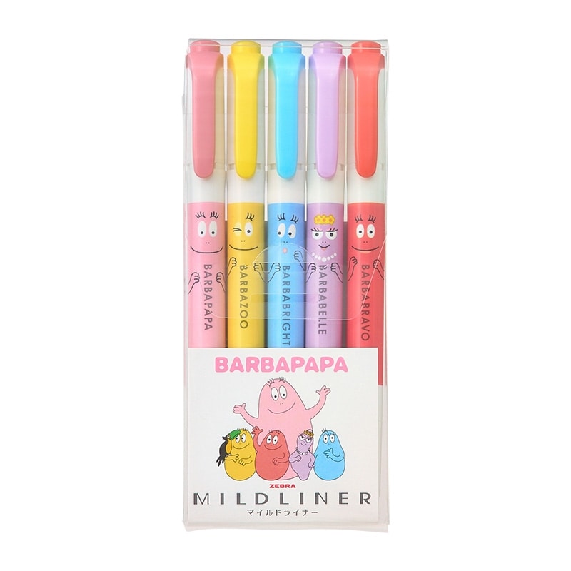 BARBAPAPA バーバパパ マイルドライナー 5色セット(マイルドライナー 5