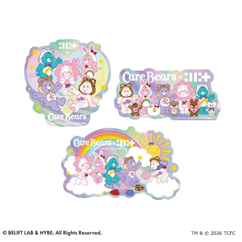 Care Bears ケアベア × ILLIT モバイルステッカー(モバイルステッカー