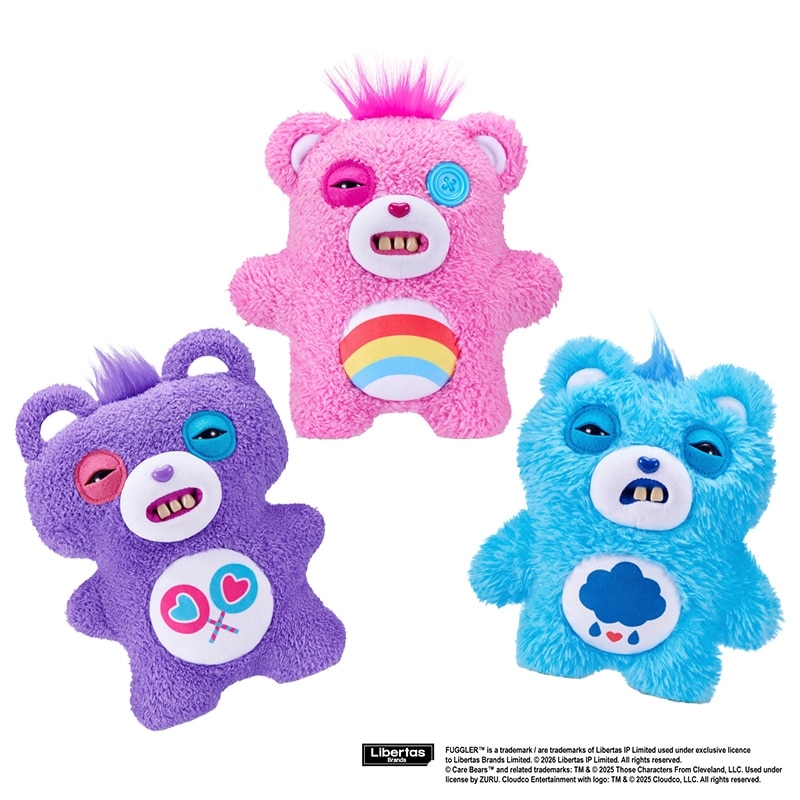 ファグラー　fuggler ケアベア　コラボ　ぬいぐるみ　日本未発売　セット Care Bears ケアベア FUGGLER ファグラー ぬいぐるみ(チアベア): 通常