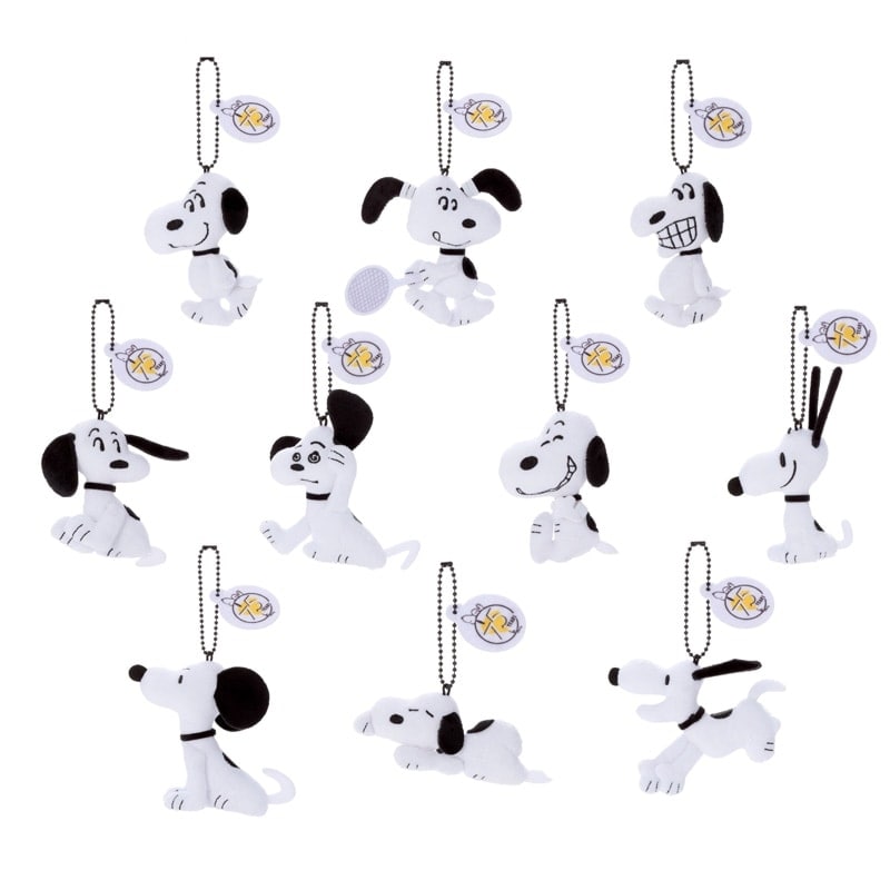 ☆【10個セット】スヌーピー  プラスチック ミニマスコット☆ スヌーピー PEANUTS 75th ぬいぐるみミニマスコット(ぬいぐるみ