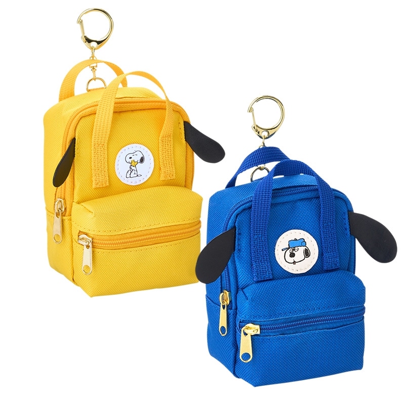 スヌーピー PEANUTS ワッペンリュックキーホルダー(スヌーピー＆ウッド