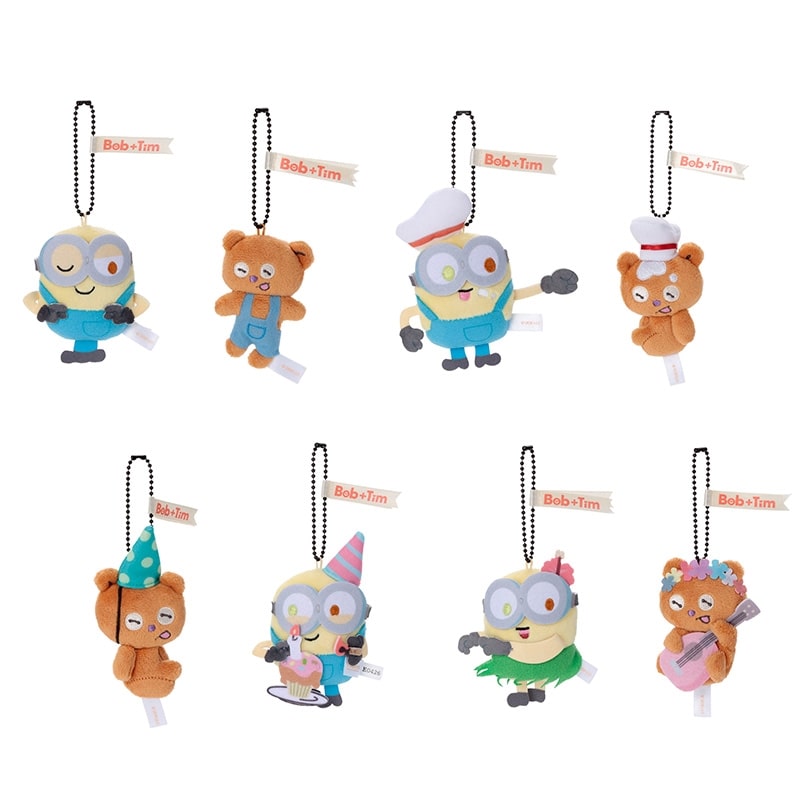 ミニオンズ ぬいぐるみ 5体セット　【美品】 まとめ売りタグ付き（一部タグなし） ミニオンズ Bob+Tim ミステリーボックス ぬいぐるみミニマスコット