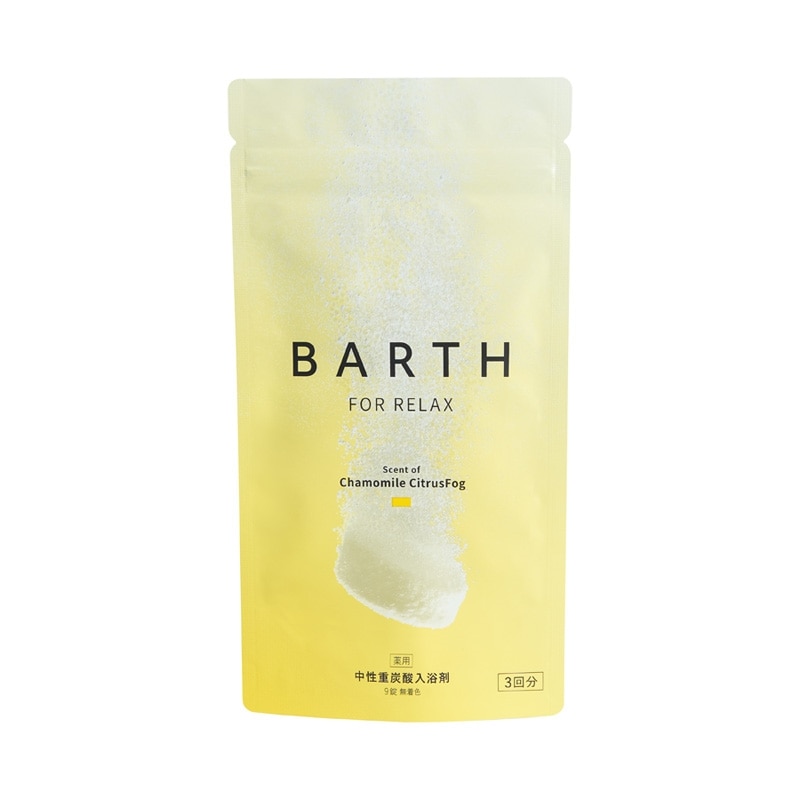 薬用BARTH中性重炭酸入浴剤 RELAX C Chamomile CitrusFog 9錠(入浴剤