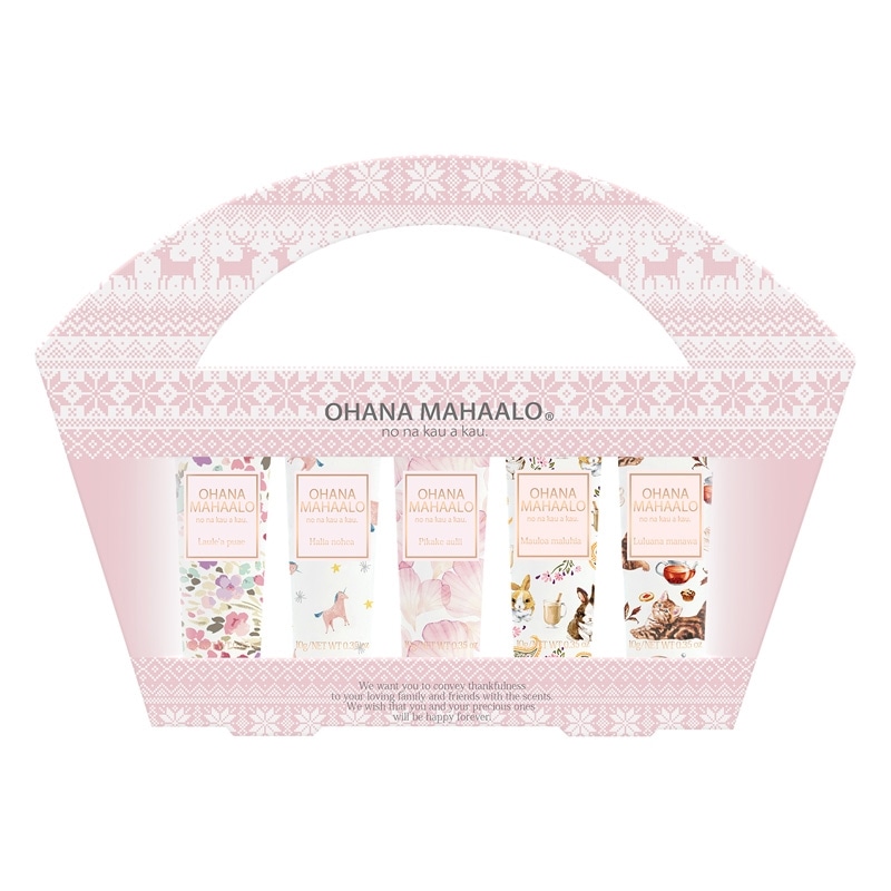 ohana　予約品 OHANA MAHAALO オハナマハロ ミニハンドクリーム5本セット(ハンド