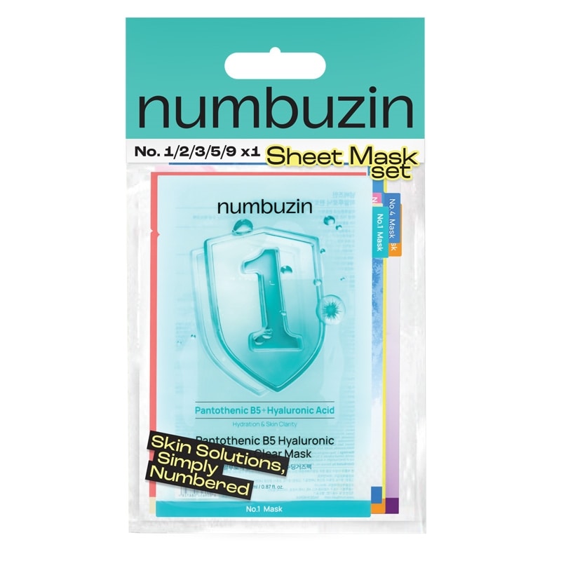 numbuzin ナンバーズイン シートマスク 5枚入り アソートセット(シート