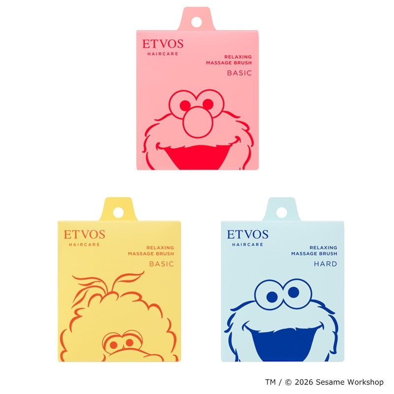 ETVOS エトヴォス リラクシングマッサージブラシ セサミストリート