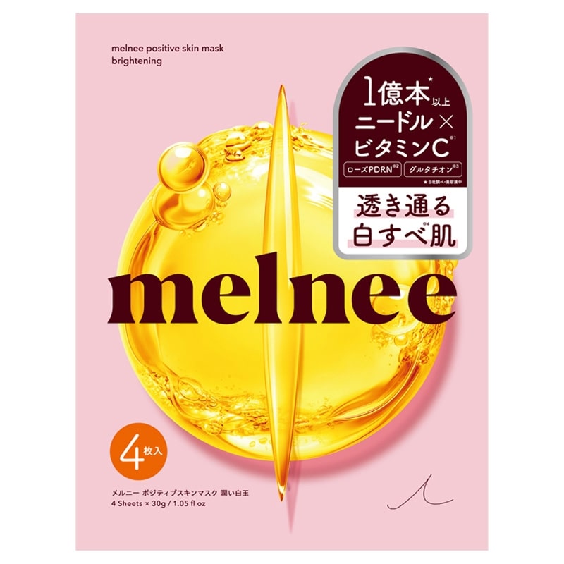 melnee メルニー ポジティブスキンマスク 潤い白玉 4包入(シートマスク