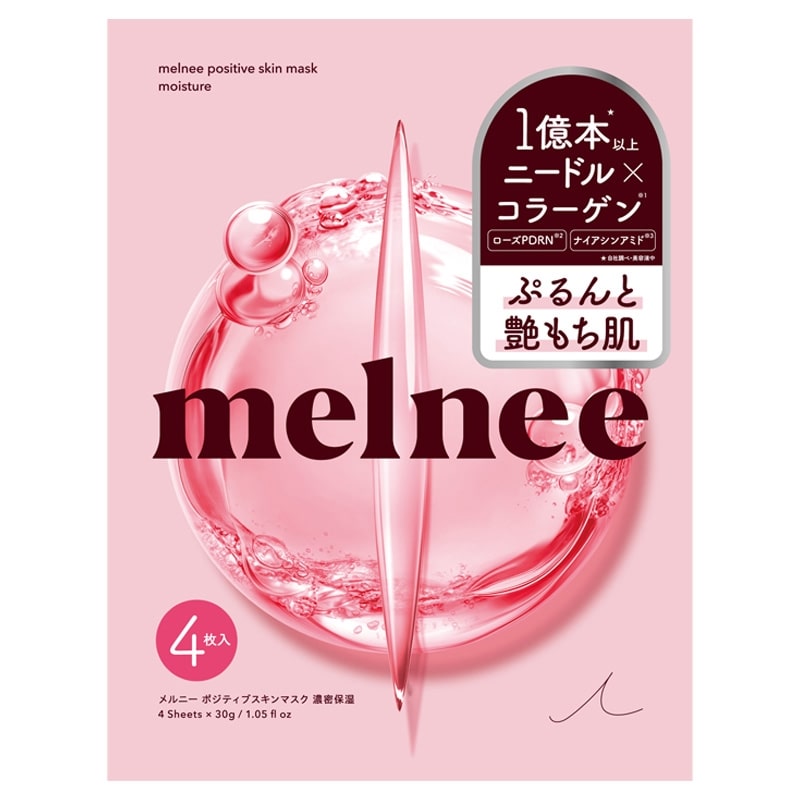 melnee メルニー ポジティブスキンマスク 濃密保湿 4包入(シートマスク