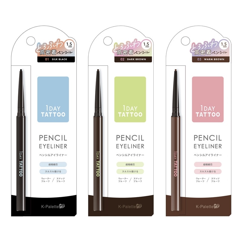 K-パレット 1DAY TATTOO ペンシルアイライナー(01 メロウブラック