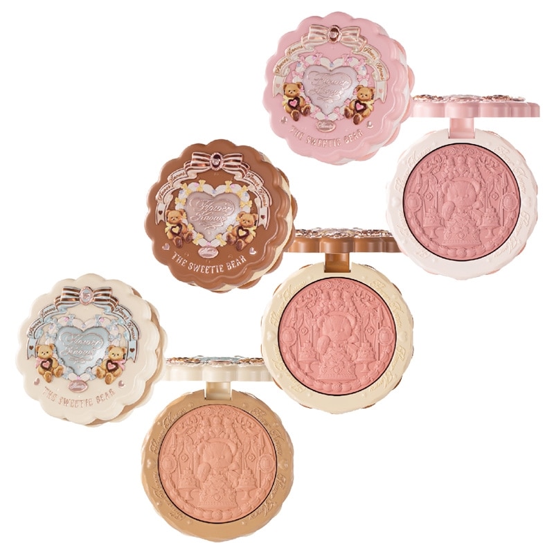 フラワーノーズ　スウィーティーベアコレクション　シルクサテンブラッシュ　チーク フラワーノーズ スウィーティーベアコレクションシルクサテン