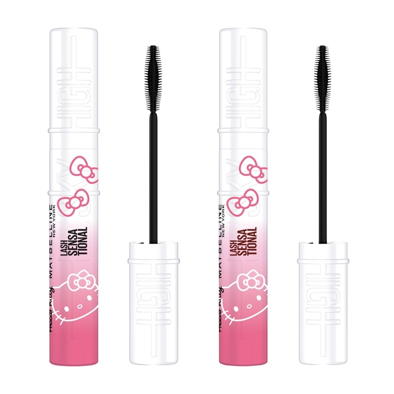 ハローキティ　マスコット付　メイクアップコレクション　マスカラ メイベリン×サンリオ「ハローキティ」25年冬コスメ、“ピンクリボン