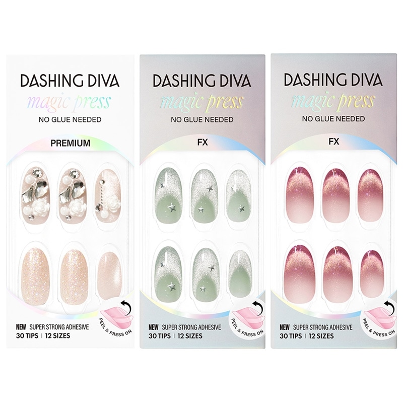 ダッシングディバ マジックプレス ジェルネイルチップ(Rose Fizz