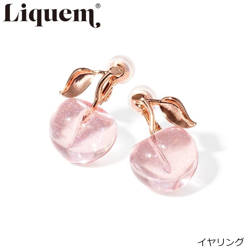 韓国ブランド通販サイト 8/17まで】Liquem ピンクゴールド(も ももイヤリング リキュエム アクセサリー