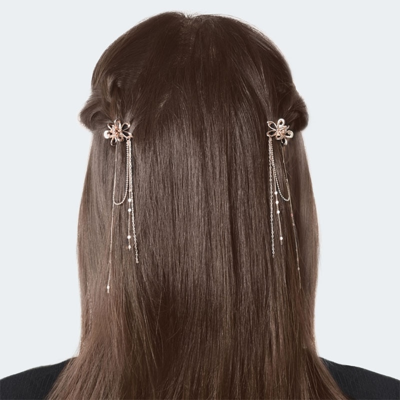 Flowering フラワーリング ヘアクリップ HHC0555(ゴールド