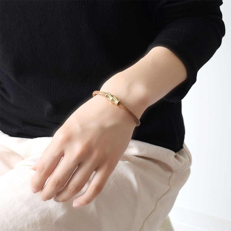 エリートブレスレット Black Leather Wrap Bracelet-Necklace w Silver Beads