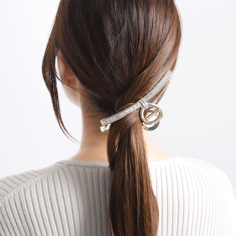 Flowering フラワーリング ヘアクリップ HHC0567(グレー): 通常