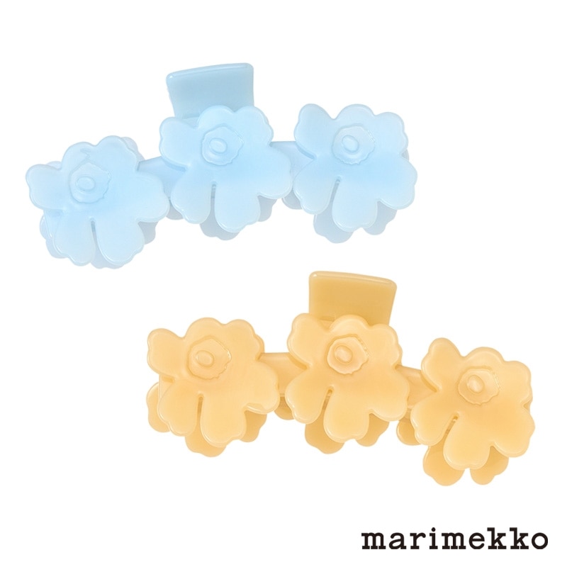 marimekko マリメッコ Mini Unikko Hair Clip(ライトブルー): 通常