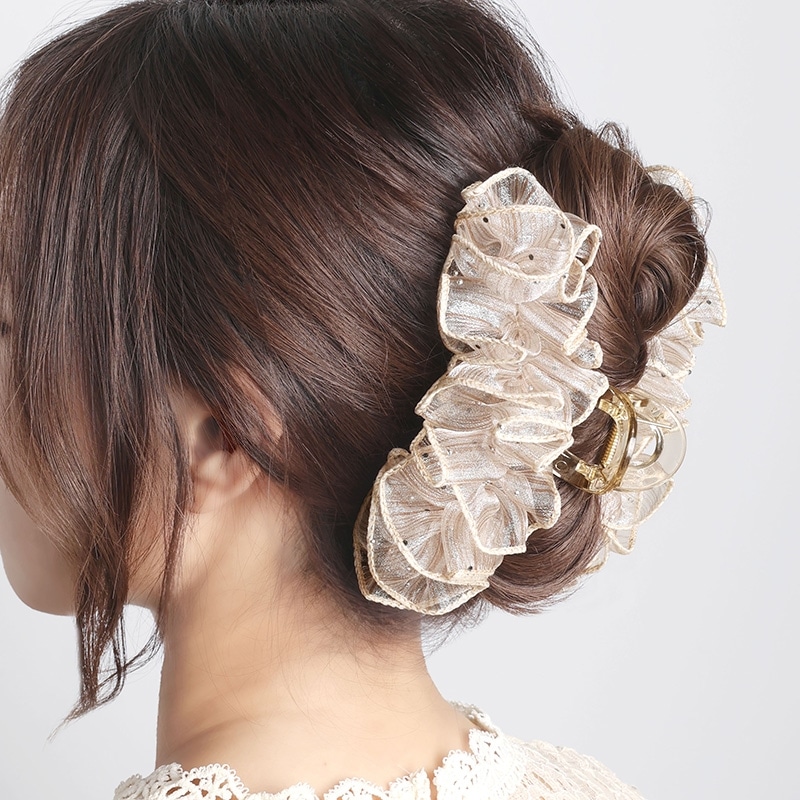 Flowering フラワーリング ヘアクリップ HHC0581(ベージュ): 通常