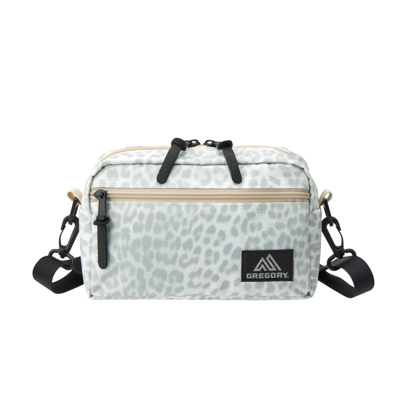 GREGORY グレゴリー パテッドショルダーポーチ(ホワイトレオパード