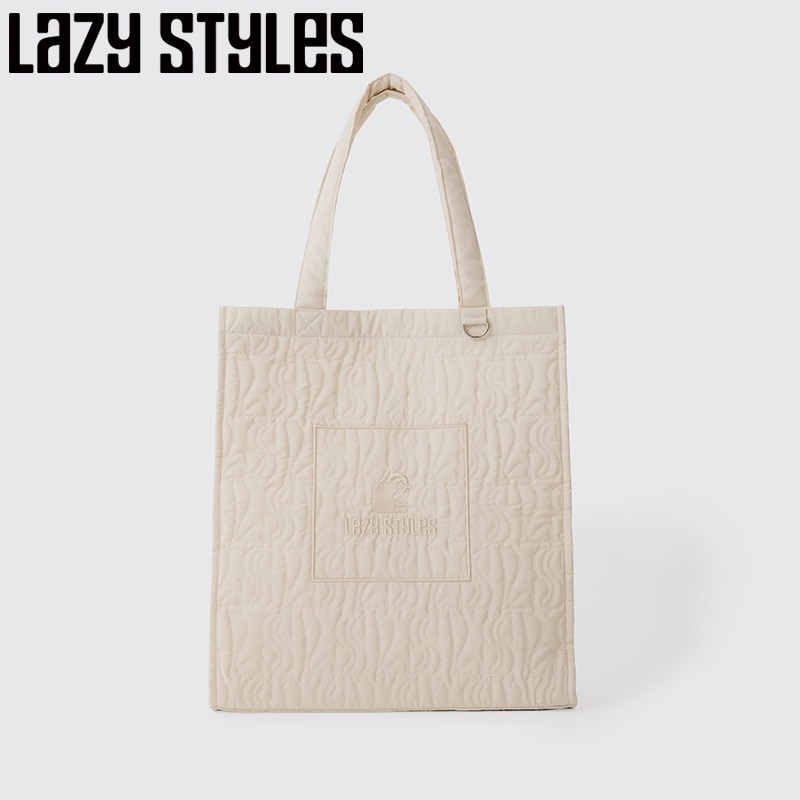 Lazy Styles レイジースタイルズ キルティングトート オフホワイト