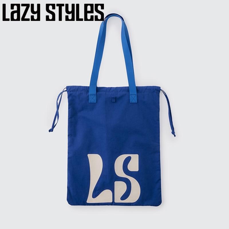 Lazy Styles レイジースタイルズ リバーシブルガジェットトート ブルー