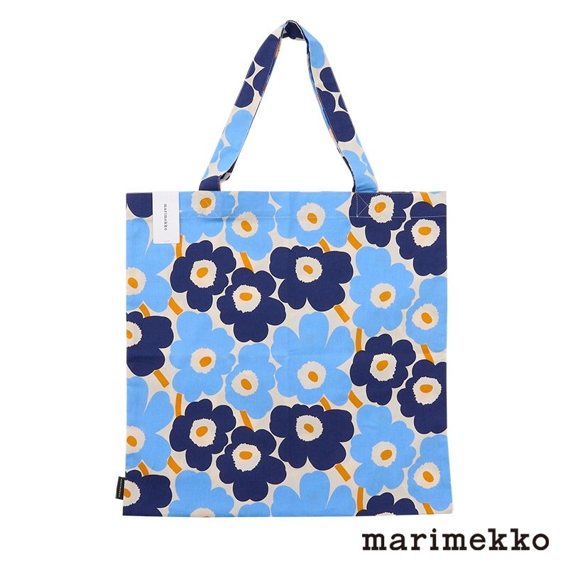 マリメッコ　トートバッグ　ライトブルー　水色　ウニッコ　unikko アジア限定】marimekko マリメッコ Mini Unikko トートバッグ ライト