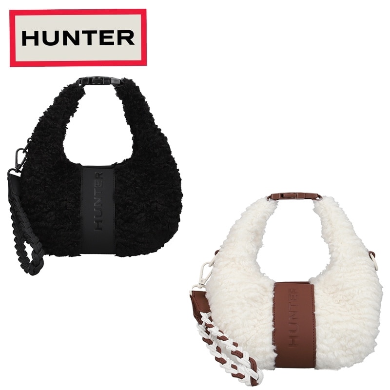 HUNTER ハンター ブークレ ミニ クロスボディ(ブラック): 通常| プラザ