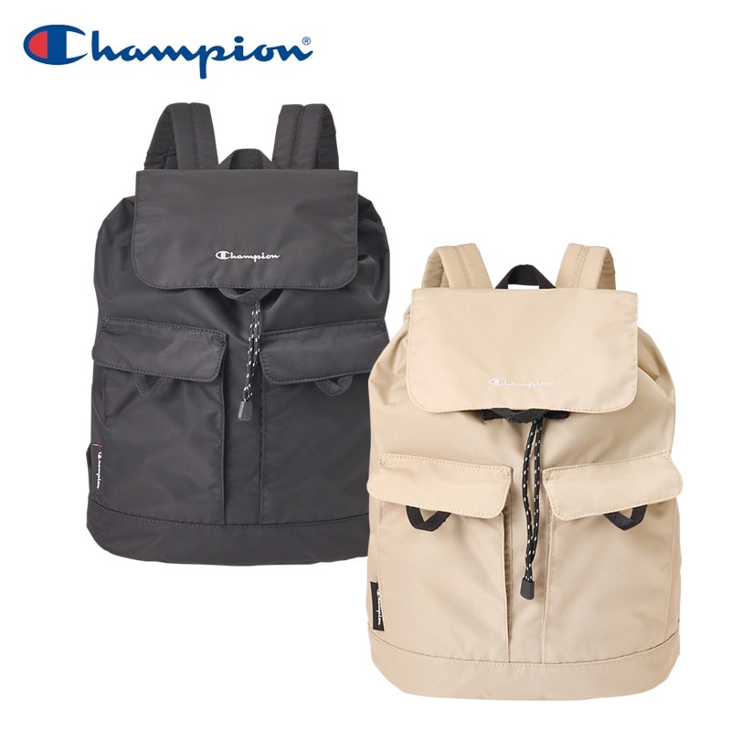 Champion チャンピオン フラップバッグパック(ブラック): 通常| プラザ
