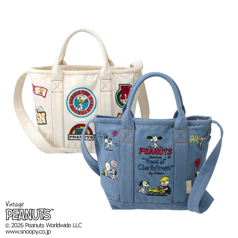 スヌーピー PEANUTS ROOTOTE ルートート デリ刺しゅうトートバッグ 