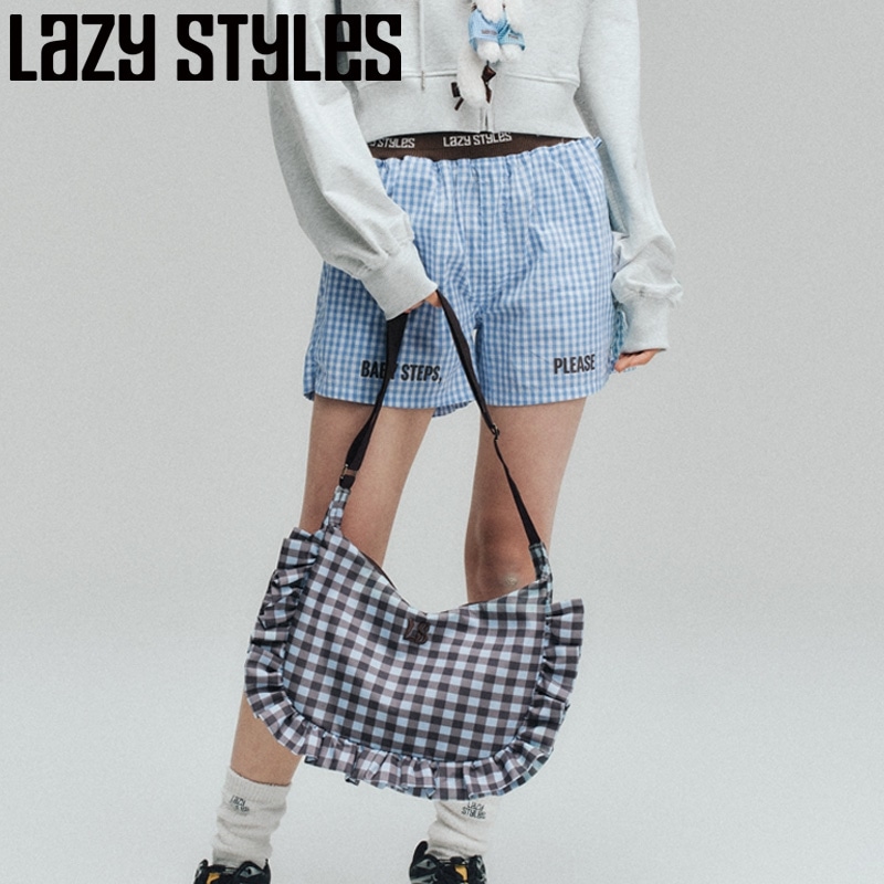 Lazy Styles レイジースタイルズ ギンガムチェック ショルダー Light