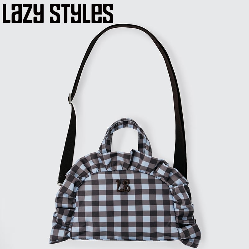 Lazy Styles レイジースタイルズ ギンガムチェック ミニショルダー