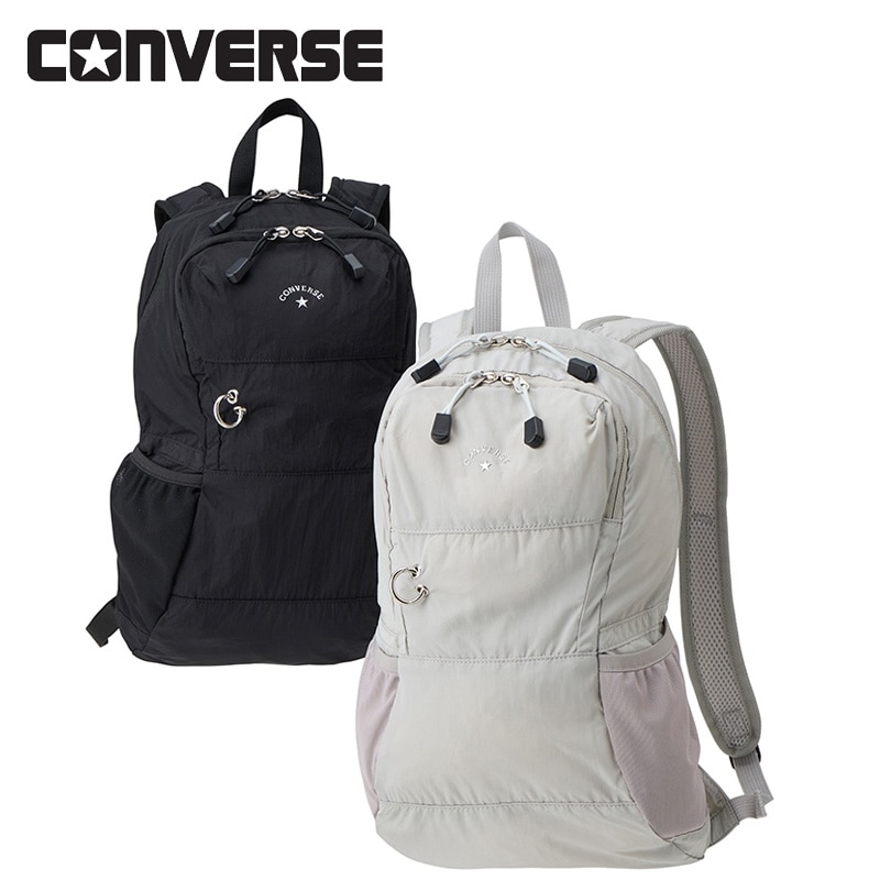 ブラックバックパック CONVERSE コンバース アクティブスリムリュック(ブラック): 通常