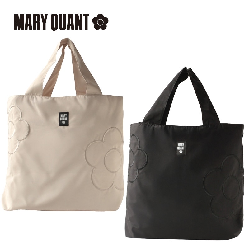 新品未使用 MARY QUANT 大容量バック MARY QUANT マリークヮント トートバッグ(ホワイト): 通常| プラザ