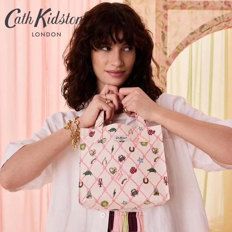 Cath Kidston キャスキッドソン スモール ブックバッグ Rope Charms
