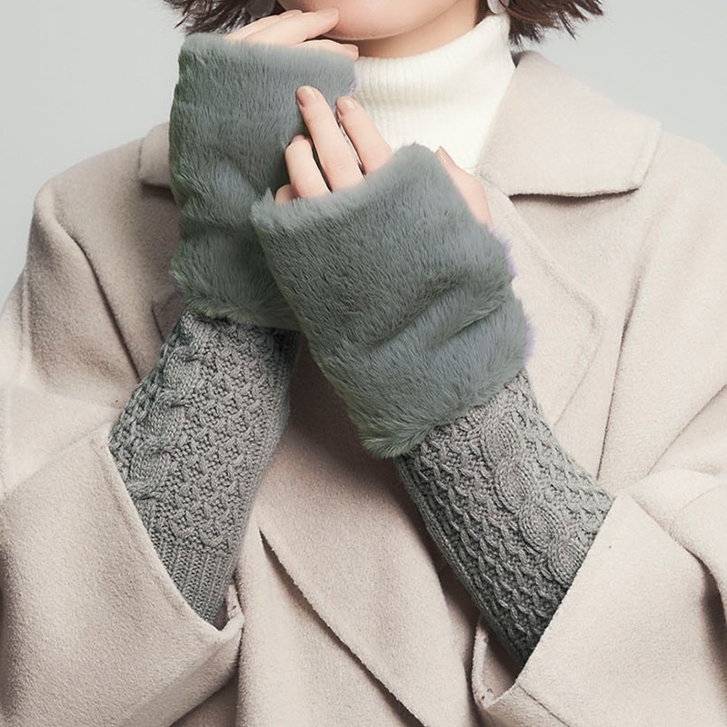 エコファー アームニットカバー(グレー): 通常| プラザオンラインストア