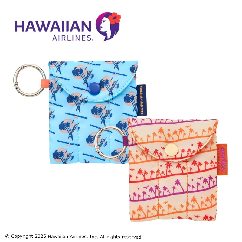 HAWAIIAN AIRLINES ハワイアン航空 ミニポーチ(ライトブルー