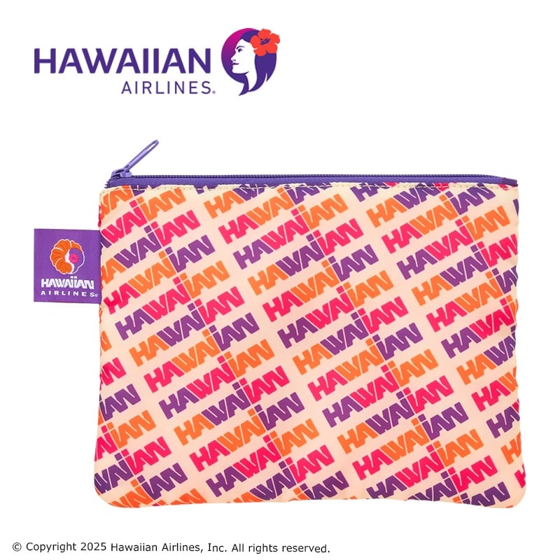 Aloha x Hawaiian Airlines ポーチ NWT Aloha Collection X Hawaiian Airlines Flight Bag & Small