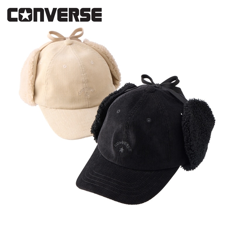 CONVERSE コンバース コーデュロイフラップキャップ(ベージュ