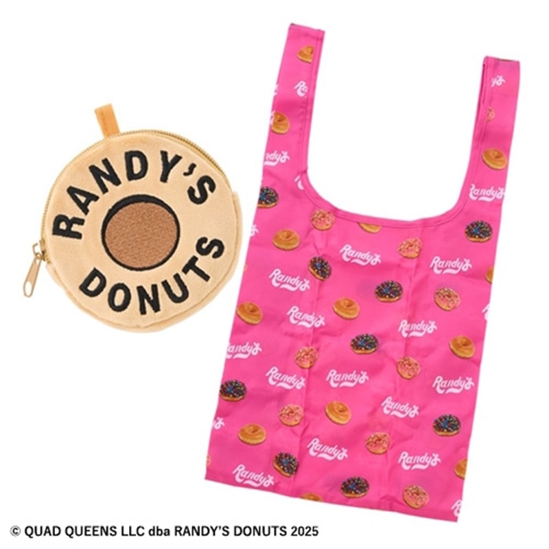 Randy's Donuts ランディーズドーナツ ポーチ付きバッグ(ピンク): 通常