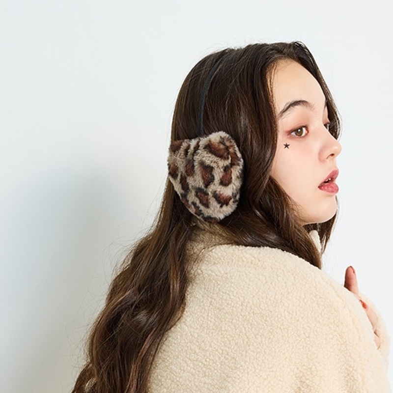 estaa エスタ イヤーマフ ハート レオパード: 通常| プラザオンライン