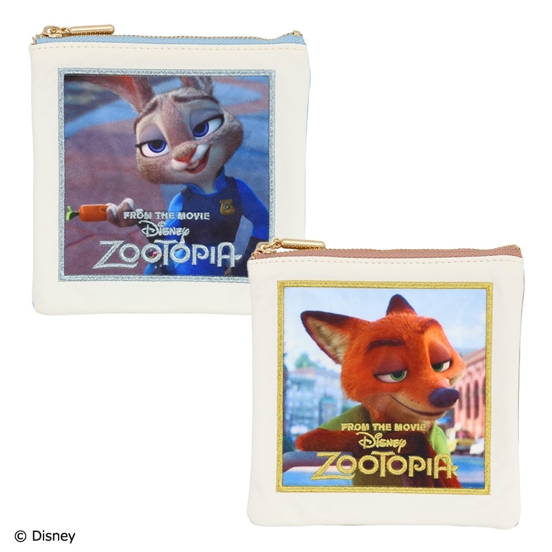 Disney(ディズニー)】ズートピア/スクエアポーチ(ブルー): 通常