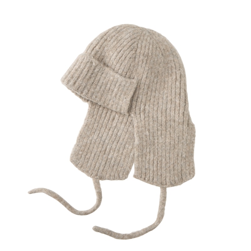 フライトニットキャップ グレージュ(グレージュ): 通常| プラザ